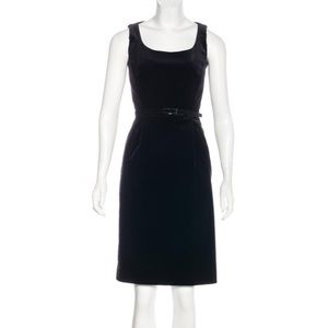Black Piazza Sempione Velvet Dress